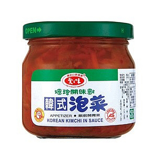 愛之味 韓式泡菜(玻璃罐) 190g【康鄰超市】