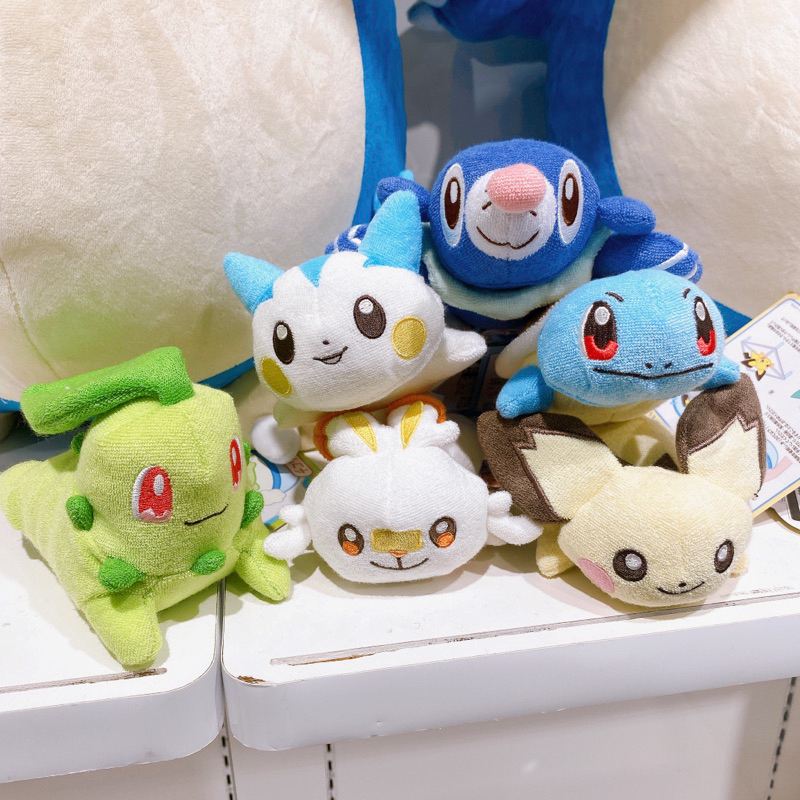 【全新現貨】日本中心限定 現貨 日版  皮丘 傑尼龜 菊草葉 帕奇利茲 炎兔兒 球球海獅  可水洗絨毛玩偶 娃娃 寶可夢