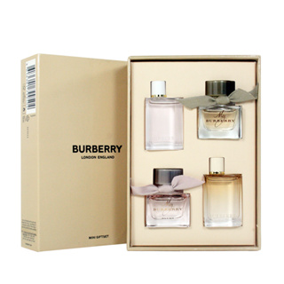 Burberry 經典小香4入限定禮盒 5ml(HER淡香水+倫敦之夢淡香精+blush+my burberry淡香精)