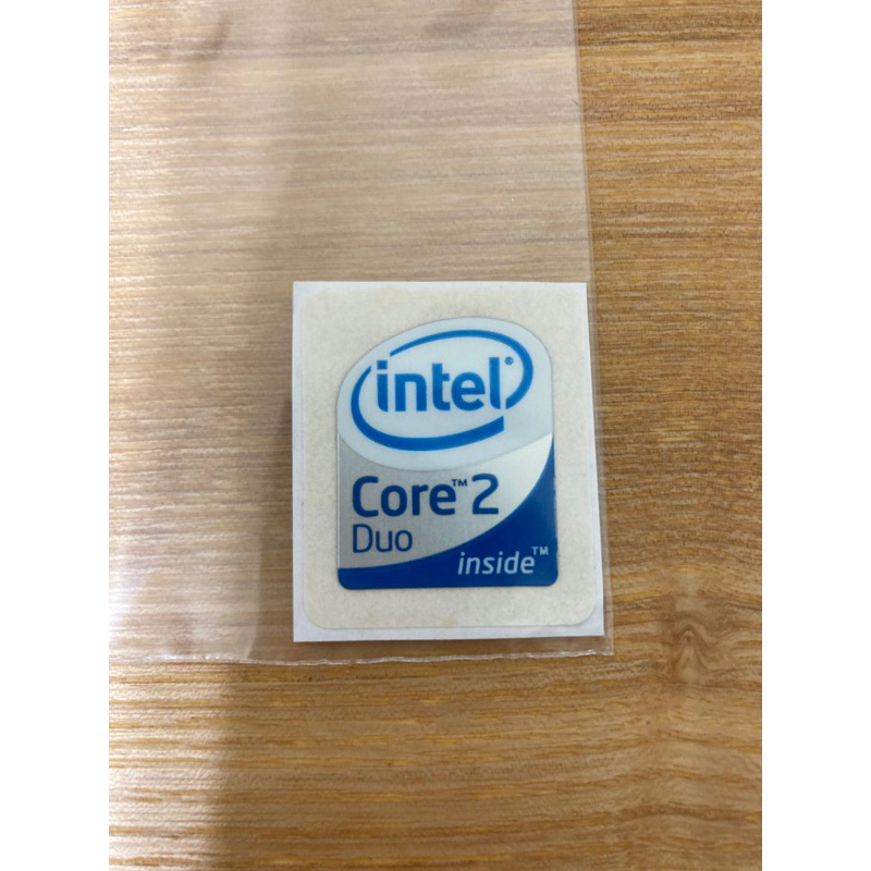 英特爾 intel  中央處理器 cpu core 2 duo C2D 電腦貼紙 貼紙