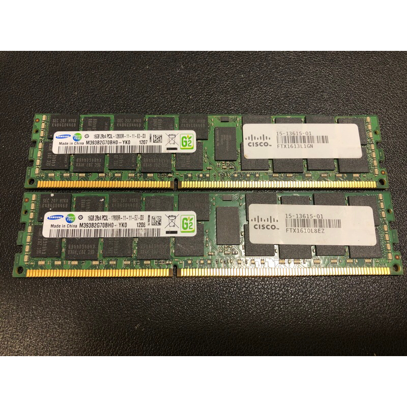 伺服器 三星 SAMSUNG DDR3-1600 ECC 16GB 記憶體