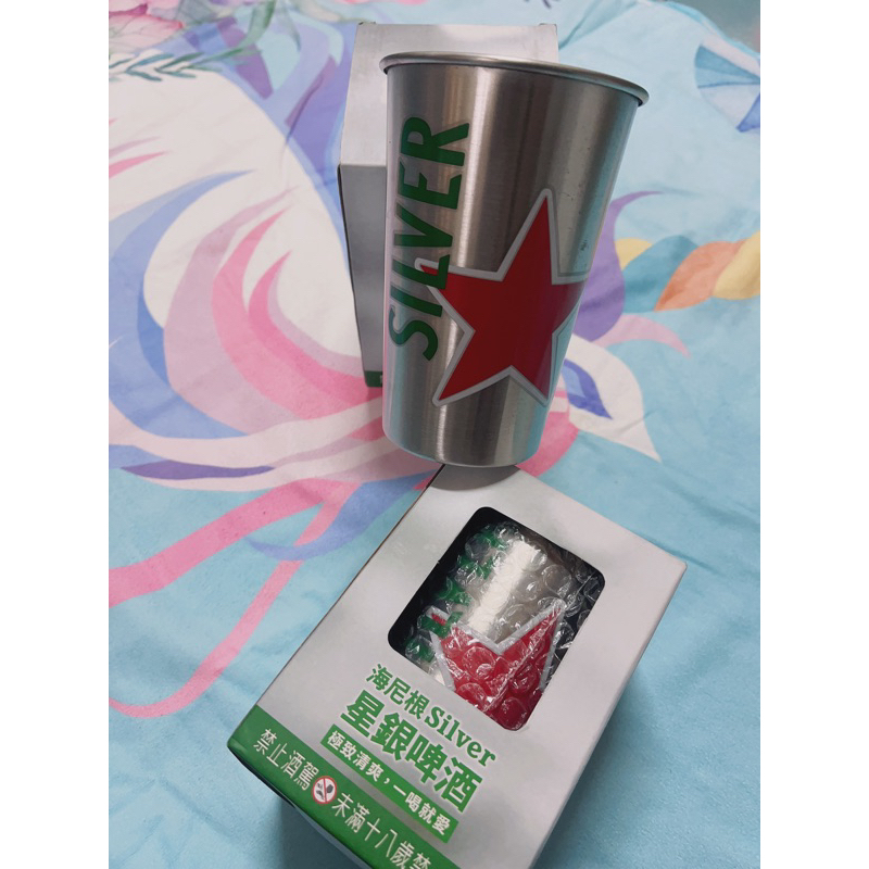 海尼根 不銹鋼杯480ml-星星款 馬克杯 啤酒杯 Heineken