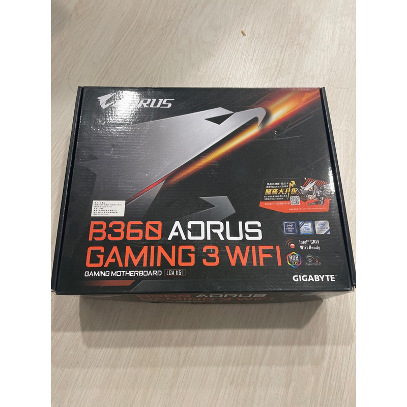 Aorus B360 gaming 3 Wi-Fi 全新未拆