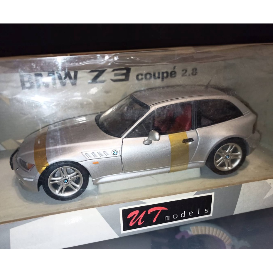 台灣現貨 UT 1/18 BMW Z3 coupe 2.8 金屬模型車 雙門轎車 壓鑄銀 雙門小轎車 全新盒裝