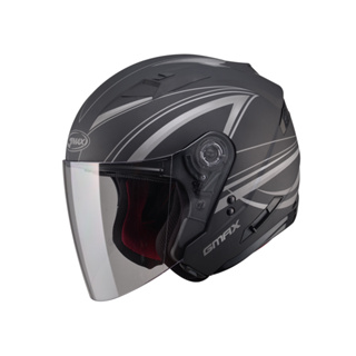 【SOL Helmets】GMAX OF-77開放式安全帽 (DERK_消光黑/銀) ｜ SOL安全帽官方商城