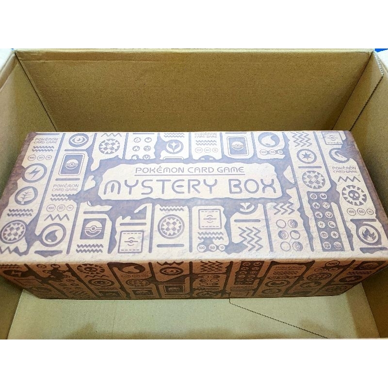 ⭐寶可夢PTCG 神秘禮盒收納盒 古代壁畫 MYSTERY BOX卡盒 收納盒 長卡盒 紙卡盒 大卡盒 正版 日版