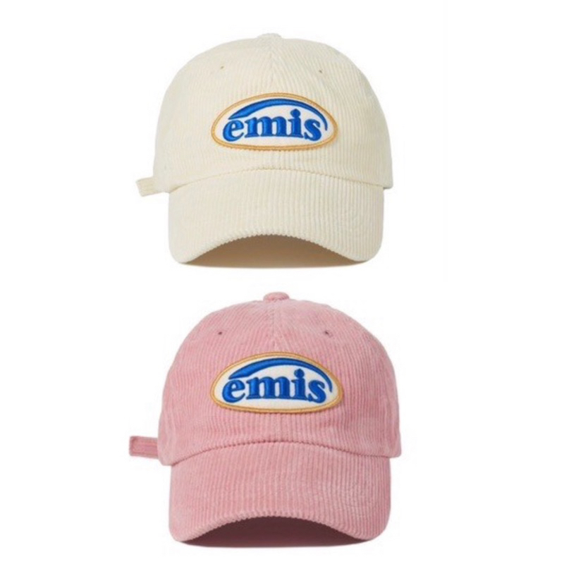 🎀Feily🎀韓國🇰🇷 EMIS 現貨 燈芯絨棒球帽 帽子 棒球帽 老帽