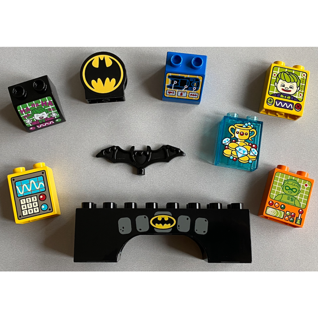 樂高 得寶 零件 蝙蝠俠系列 印刷磚｜LEGO duplo Batman Brick with Pattern