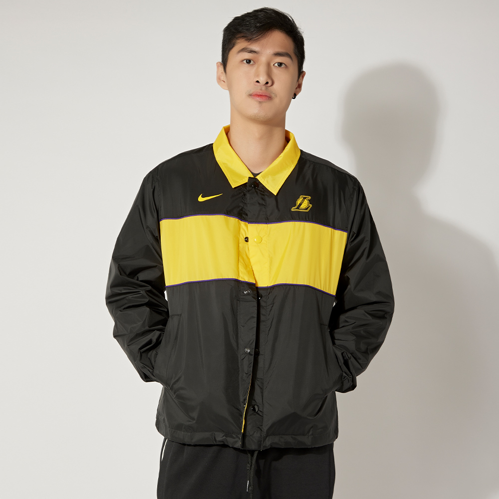 Nike As Lal M Nk Jkt Ltwt Cts 男 黑 NBA 湖人 風衣 運動 外套 DR2338-010