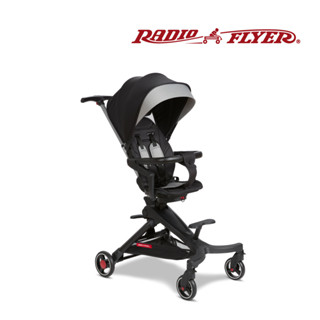 RadioFlyer 德爾塔雙向摺疊 嬰兒手推車 6m+(炭巖黑) #1008BK型 輕便手推車 外出手推車 溜娃神器