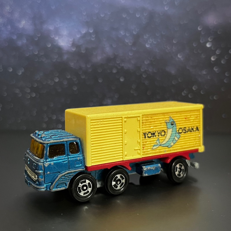 Tomica 日本製 東京 大阪 漁業 運輸車 Fuso Truck 載魚 貨車 藍色車頭