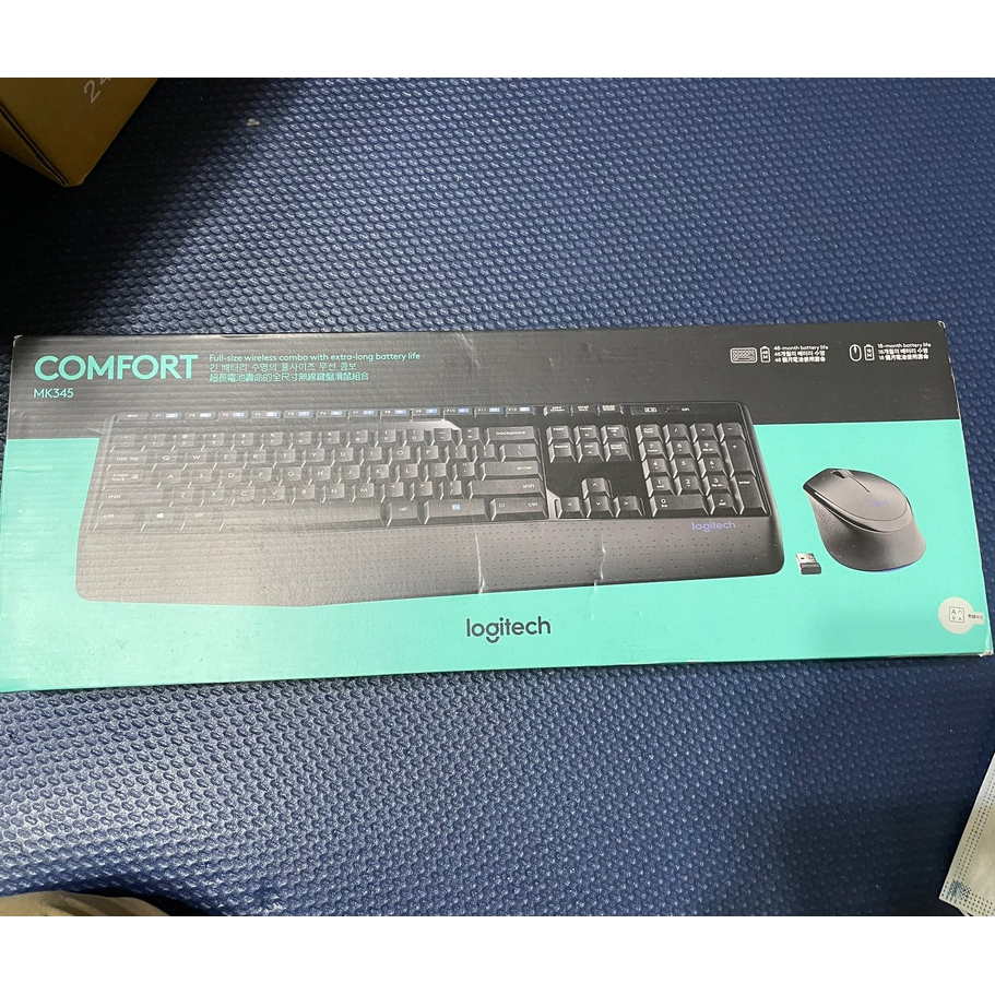羅技 Logitech mk345 無線鍵盤滑鼠組 鍵盤 滑鼠 無線 全新