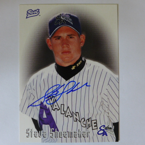 ~ Steve Shoemaker ~MLB球星 1996年BEST.卡面簽.親筆簽名卡