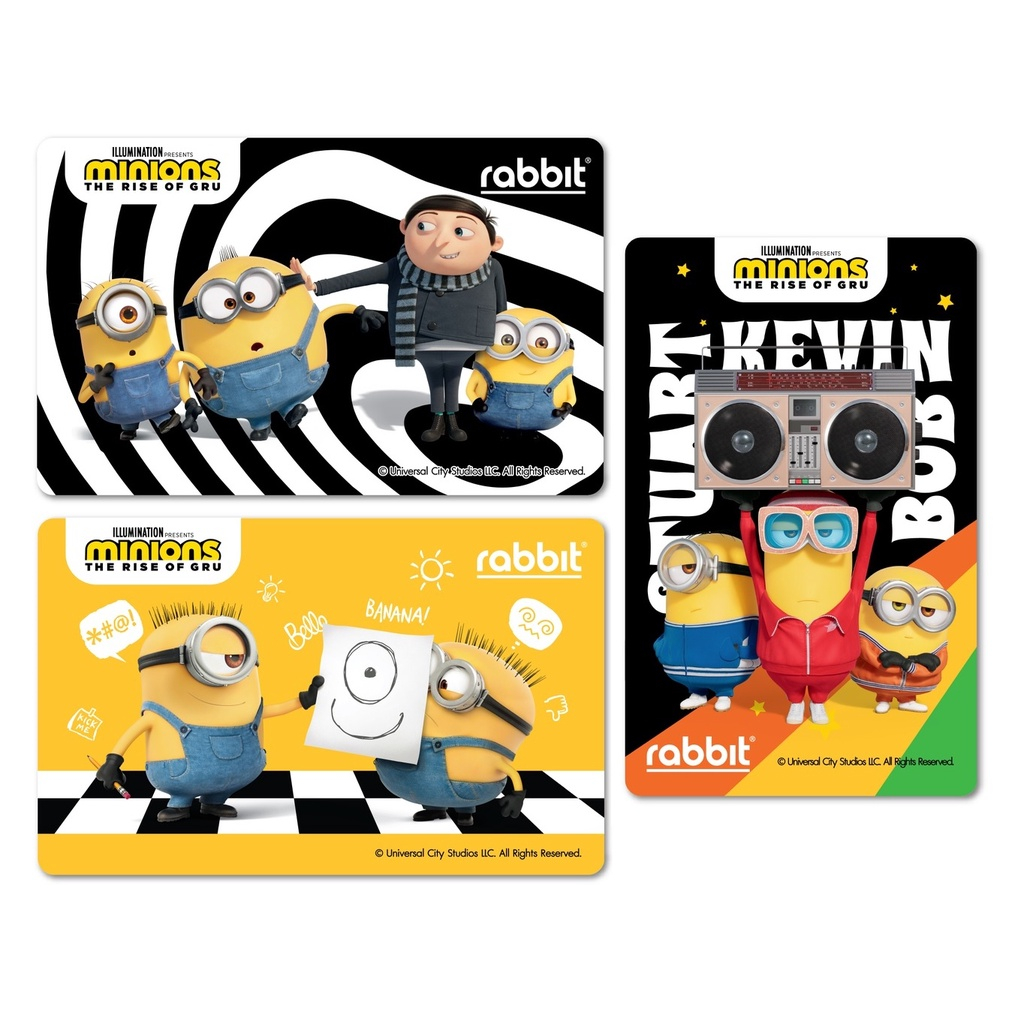 【限量+現貨】泰國 捷運BTS卡 Rabbit Card  現貨 小小兵 Minions &amp; Gru  大人版