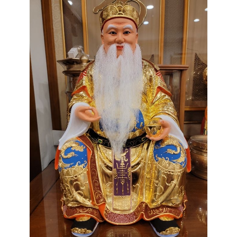 【修緣佛像文物館】1尺3身土地公托尺6 江西小葉樟 神像 佛像 神明 宴王 佛具 神桌 佛桌 神明櫥 佛櫥