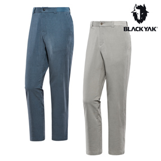 【BLACKYAK】男 WOODY長褲(灰卡其/灰藍色)-秋冬 燈芯絨 彈性佳 鬆緊帶 休閒運動褲|BYBB2MP223