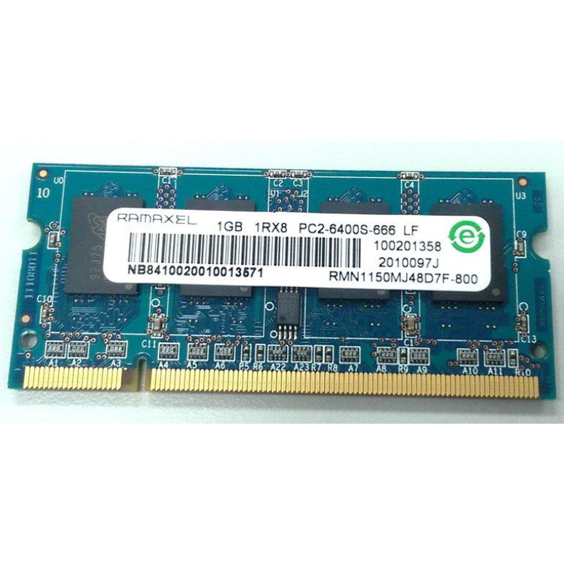 1GB PC2 6400S 800 DDR2 Ramaxel RMN1150MJ48D7F-800