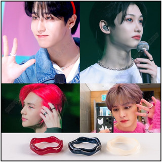 🔺現貨🔺 韓國戒指 ASMAMA Stray Kids SKZ HAN Lee Know Felix 鉉辰 同款曲線戒指
