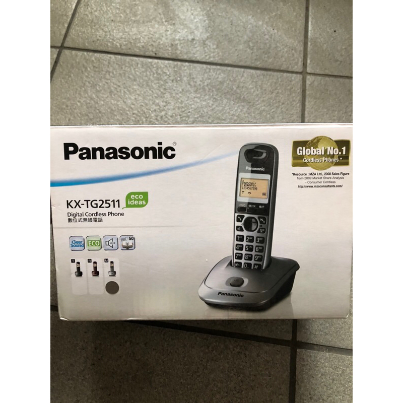 二手少用Panasonic 國際牌DECT數位節能ECO無線電話 KX-TG2511