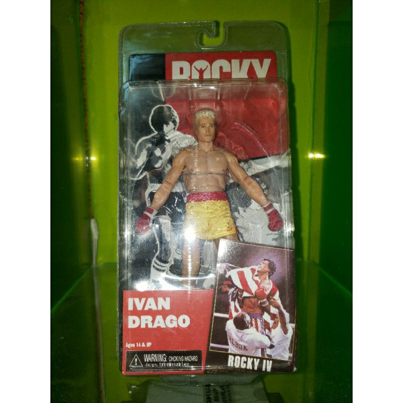 NECA7吋IVAN·DRAGO可動公仔電影ROCKY.IV洛基第四集天下無敵·美式吊卡7吋可動公仔·僅收藏未拆封