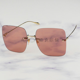 【LOOK路克眼鏡】Gucci 太陽眼鏡 無框 金屬鏡腳 附可拆吊飾 GG1147S 005