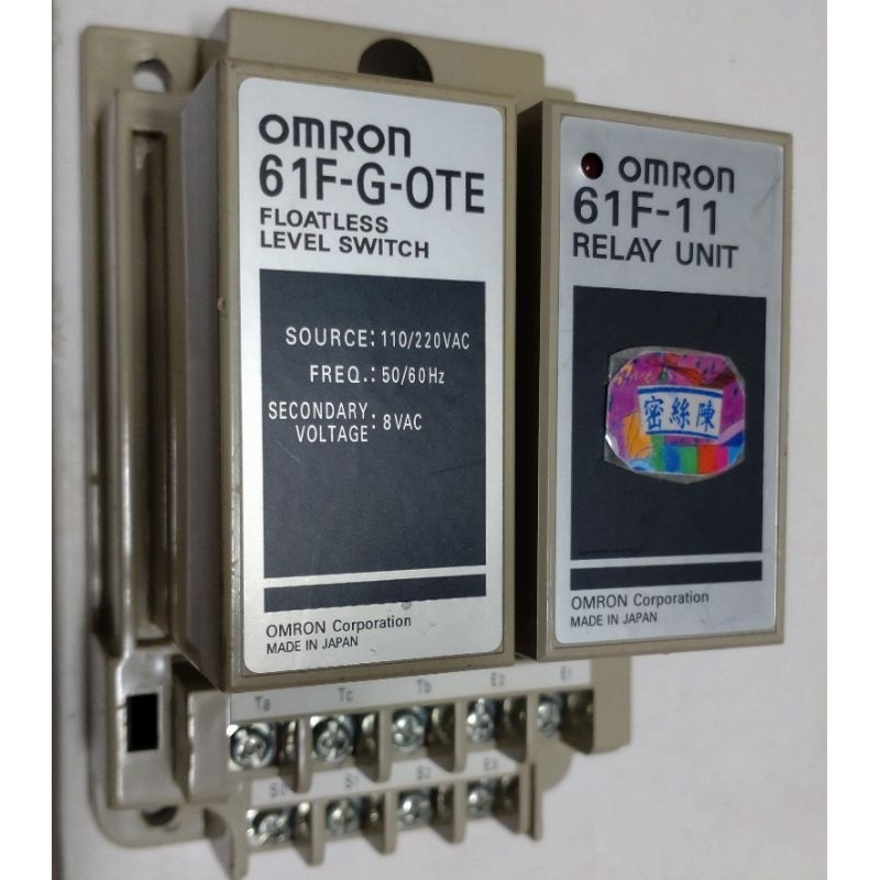 🌞二手現貨保固 OMRON 歐姆龍 61F-G-OTE + 61F-11 液面 / 液位 /水位控制器 無浮標液位開關