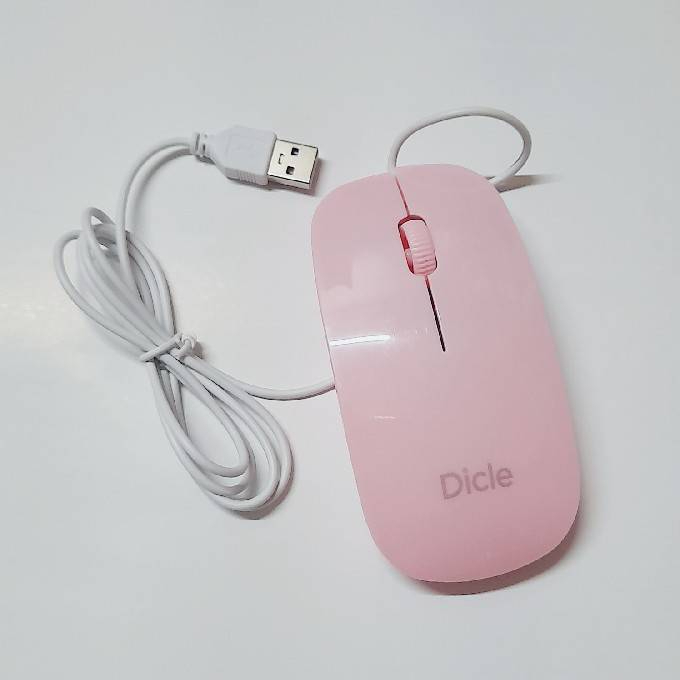 全新滑鼠 現貨 即插即用 USB有線滑鼠 粉色 筆電 桌電 辦公 電腦周邊