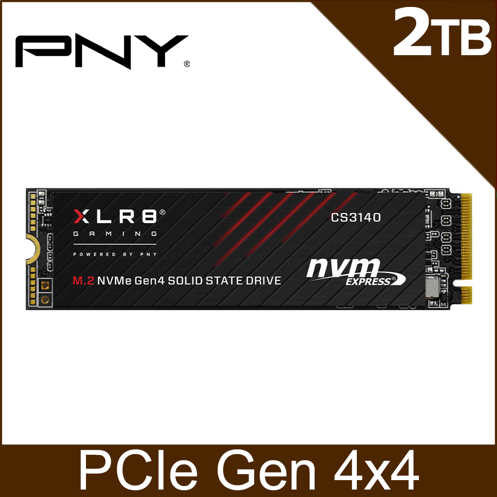 全新公司貨 PNY XLR8 CS3140 2TB M.2 2280 PCIe Gen4 SSD固態硬碟 PS5擴充