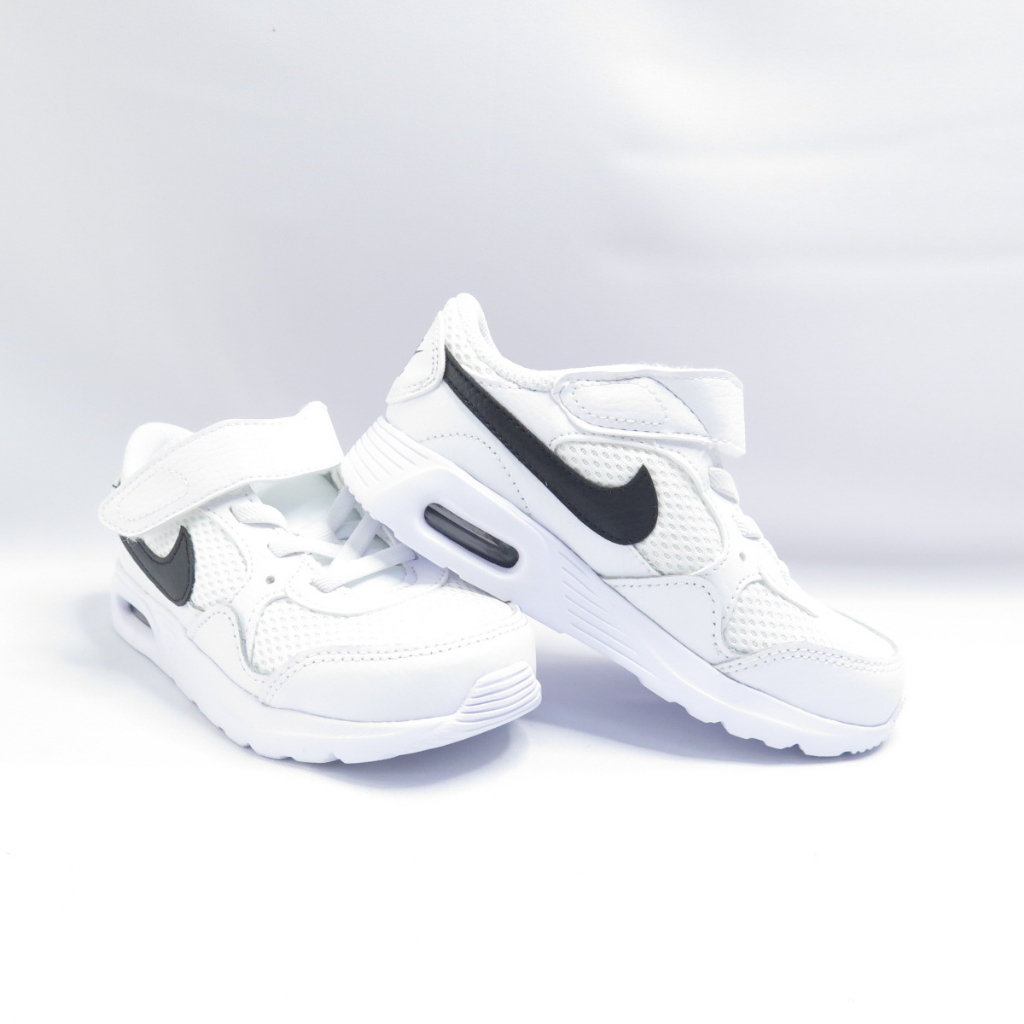 NIKE AIR MAX SC 小童 休閒鞋 氣墊 魔鬼氈 CZ5361102 白x黑勾【iSport】