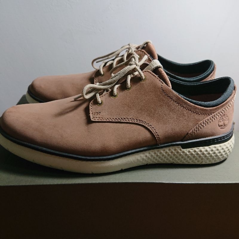 Timberland 淺棕色磨沙革休閒鞋 牛津鞋 8.5號(27.5cm可)