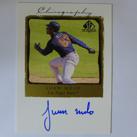 ~ Juan Melo ~MLB球星/胡安·梅洛 1998年SP.卡面簽.親筆簽名卡