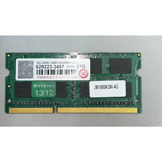 Transcend DDR3 SO-DIMM 1600MHz 4g二手
