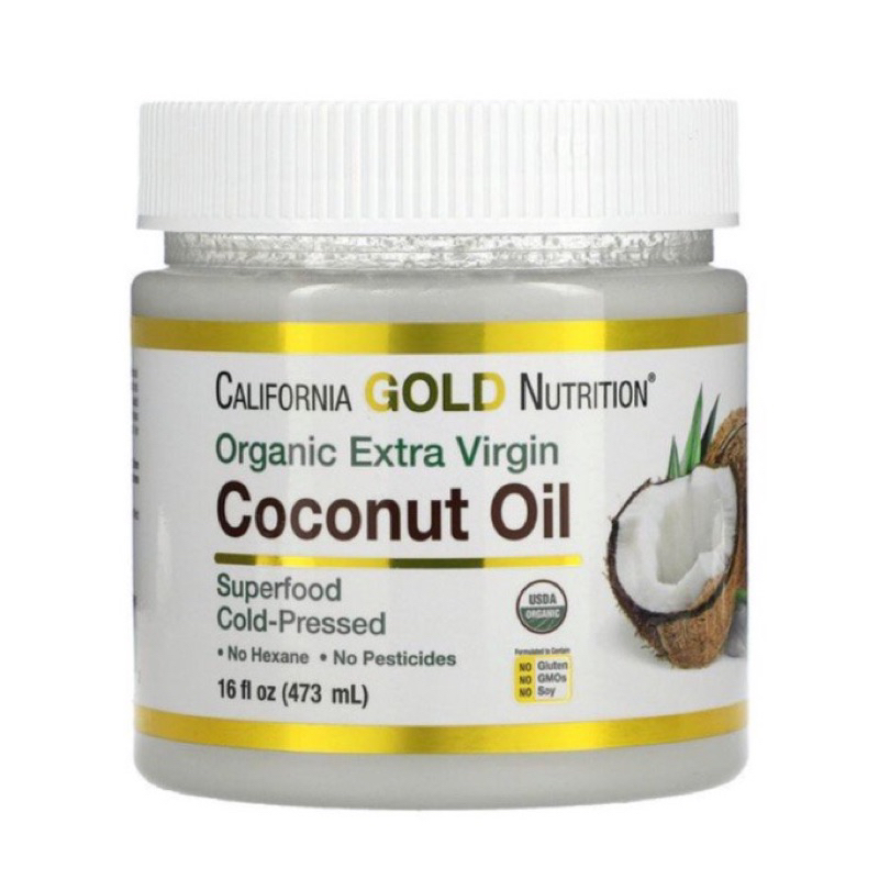 CGN California Gold Nutrition Coconut Oil 冷壓初榨椰子油473ml 生酮