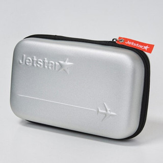 🌻向日葵日韓🌻 JETSTAR 銀色拉鍊3C產品包硬殼包防撞包旅行收納包文具包盥洗包 網袋行李織帶 Monomax