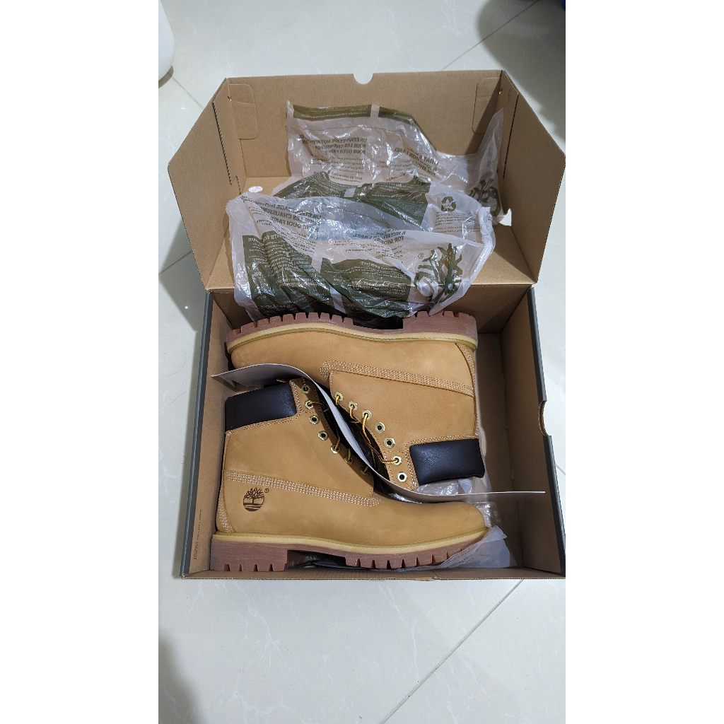 Costco 好事多購入 TIMBERLAND 男經典6吋皮靴 黃靴 US9.0 UK8.5 全新未穿 10061713