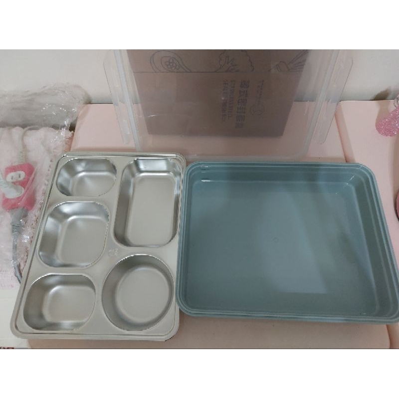 304不鏽鋼餐盒 妙廚師 餐盒 五格餐盒 餐盤(附保溫袋)