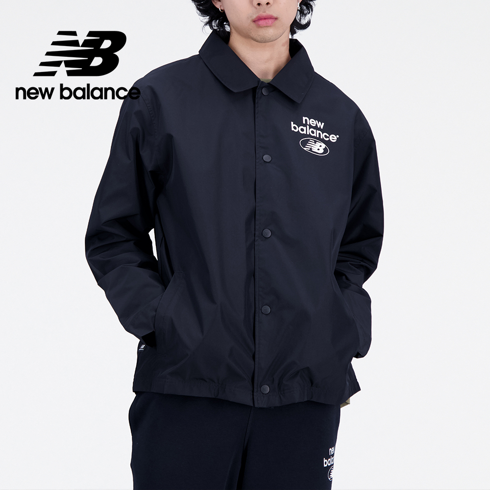 【New Balance】 NB 襯衫式外套_男性_黑色_AMJ31531BK