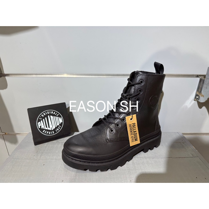 EASON SH（免運費）PALLADIUM 新款拉鍊版皮靴 77972-001