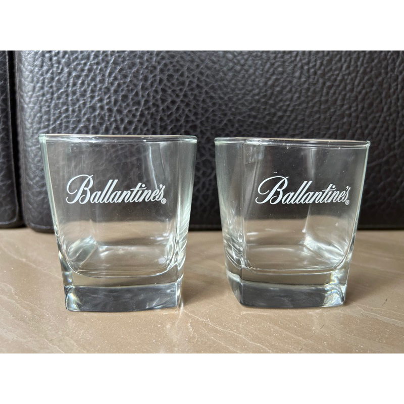 全新 2入ballantines百齡罈 透亮水晶玻璃杯 威士忌杯