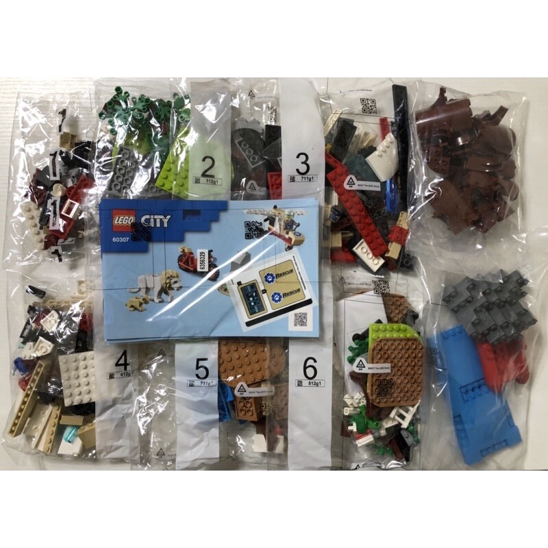 拆賣 LEGO 60307 場景及人偶(如圖所示附配件，全新未組)