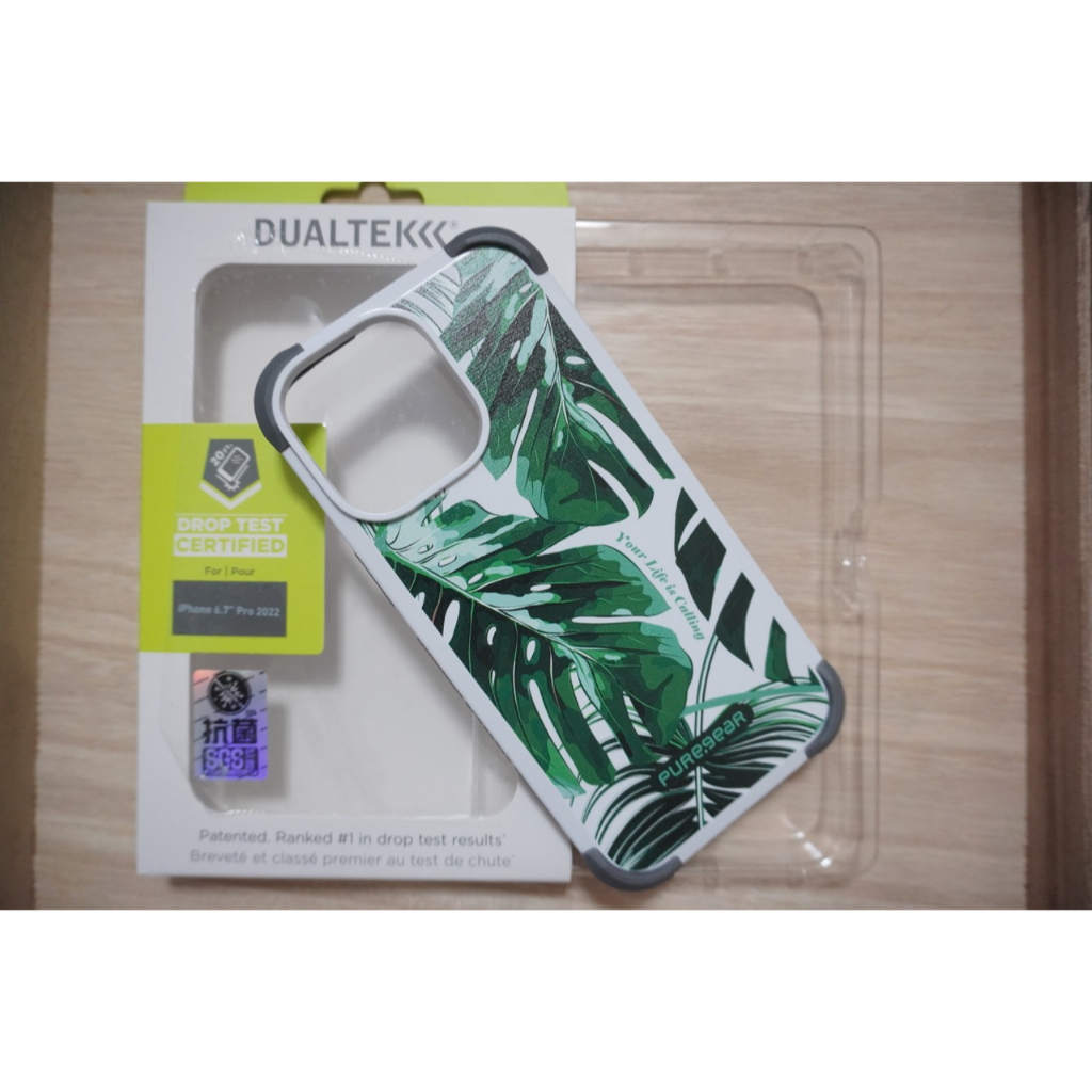 【 王阿姨二手店】PureGear DUALTEK坦克軍規保護殼 iPhone 14 ProMax 花卉系列-熱帶雨林