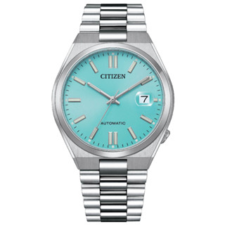 【CITIZEN 星辰】Mechanical系列青春撞色不鏽鋼自動上鍊機械腕錶-蒂芬妮藍40mm(NJ0151-88M)