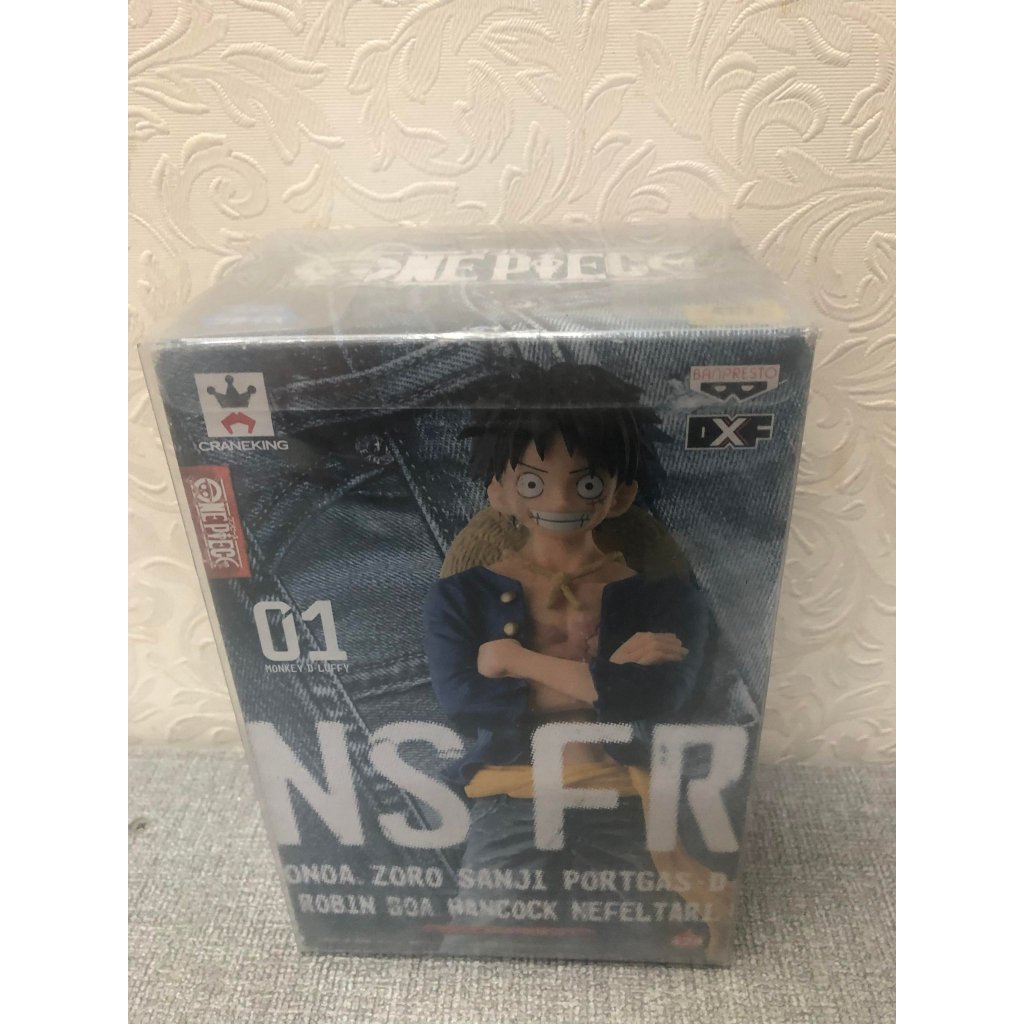 日本正版 魯夫 NSFR 牛仔褲 海賊王 航海王 金正 公仔 景品