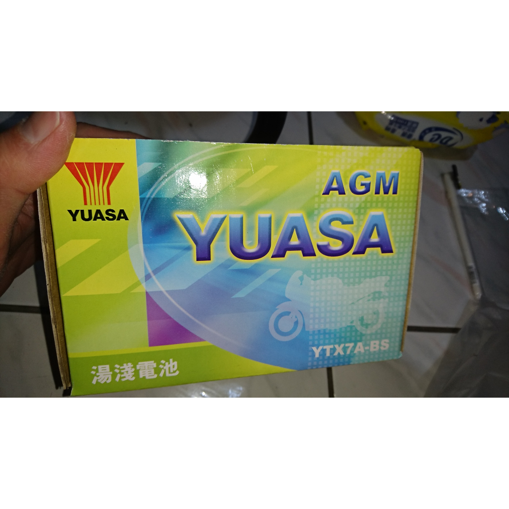 YUASA 湯淺全新機車電瓶 7號  YTX7A-BS   這貨去年12月購入的