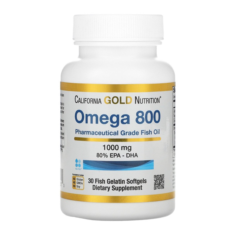 「現貨」90粒裝California Gold Nutrition omega 800魚油 rTG DHA EPA