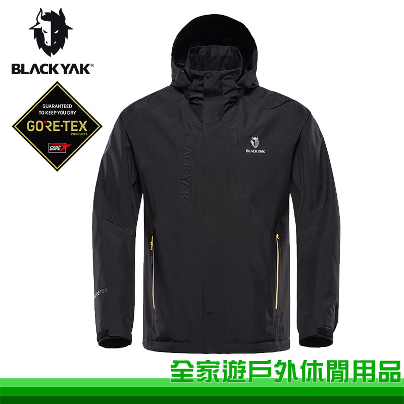 【BLACKYAK】男 HAISHEN GTX防水外套 黑 GoreTex 登山 防水外套 BYBB2MJ10295