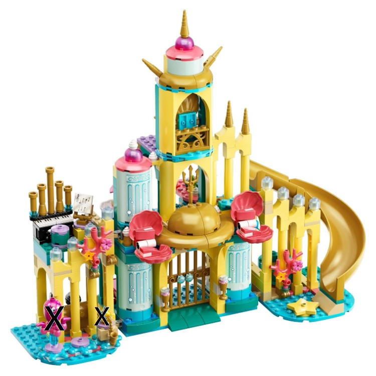 拆售 43207 LEGO Disney Ariel 樂高迪士尼公主 只賣小美人魚的海底宮殿建築無人偶無動物