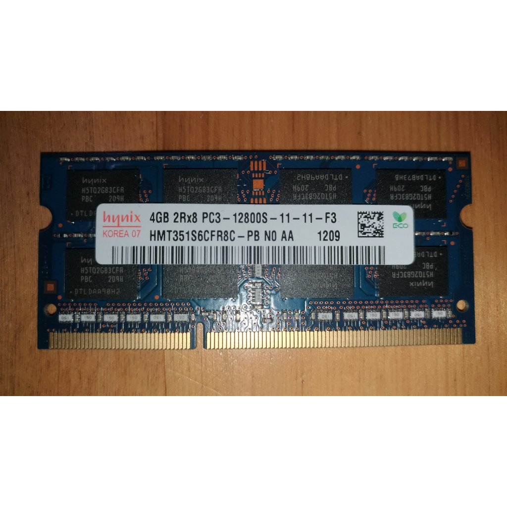 筆電記憶體 Hynix 4GB DDR3 1600 HMT351S6CFR8C-PB