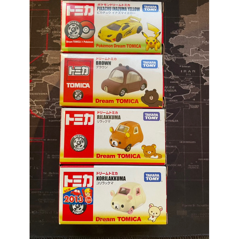 《卡比爹斯》多美小汽車 takara tomy Dream TOMICA 拉拉熊 牛奶熊 皮卡丘 寶可夢