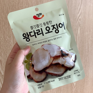 【現貨+預購】韓國JEONGHWA大腳魷魚切片27g 왕다리 오징어